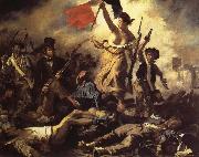 Eugene Delacroix The 28ste July De Freedom that the people leads Germany oil painting artist